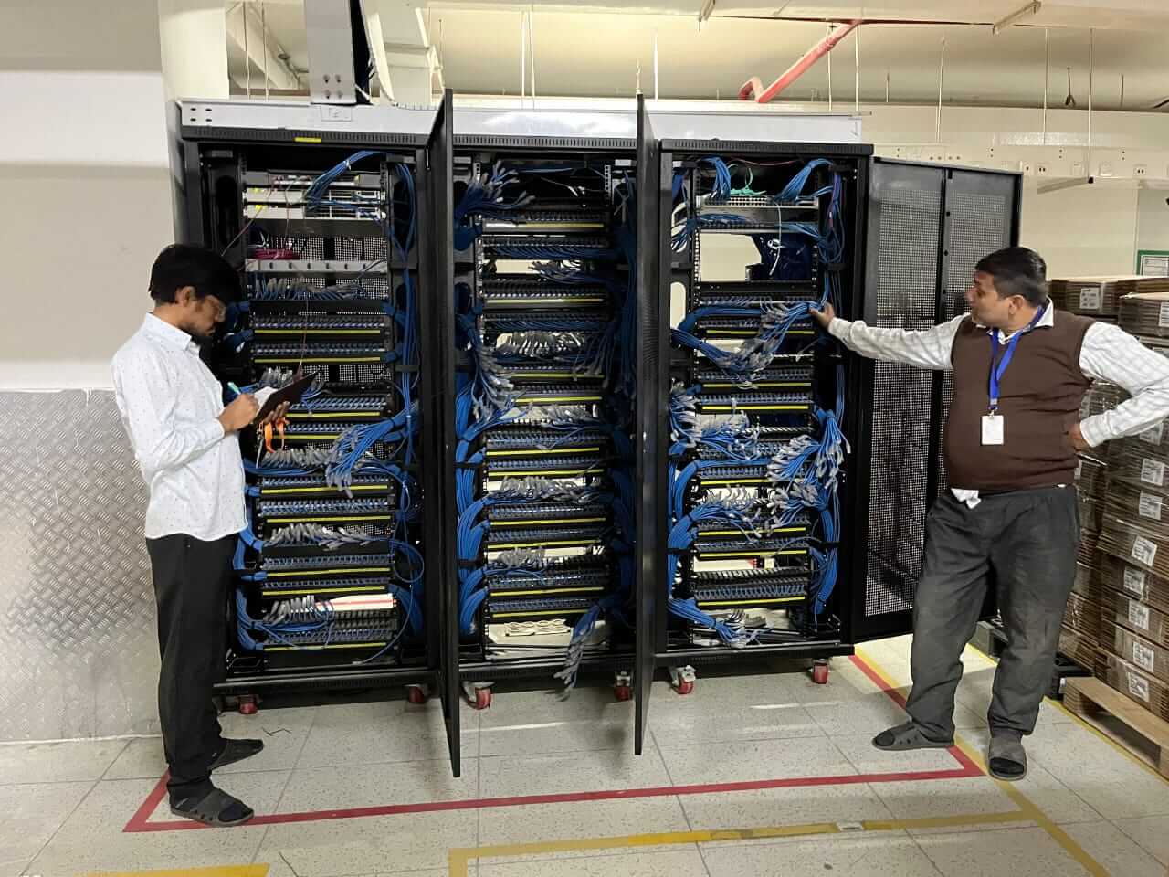 IT professionals working